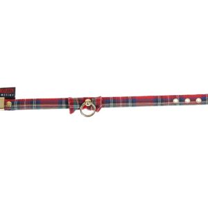 MARTIN — Collier pour chien nœud papillon écossais rouge 35 cm