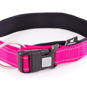 MARTIN SELLIER Néo+ — Collier en nylon réglable rose 40-50 cm