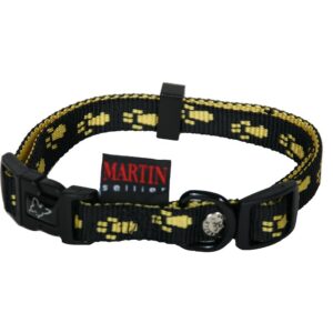 MARTIN SELLIER Pattes Originales — Collier nylon pour chien jaune