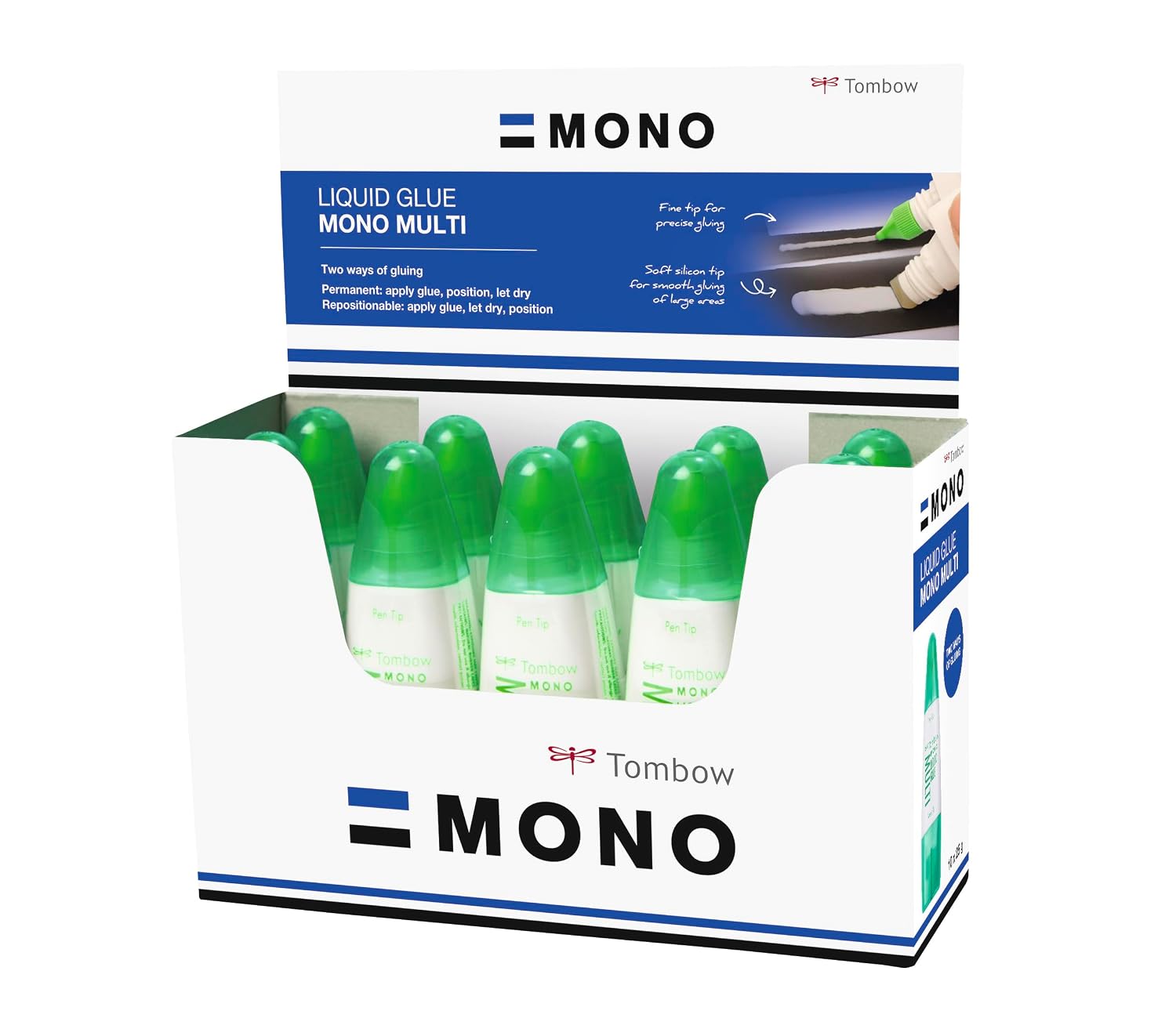 TOMBOW Multi — Colle liquide double embout 25 ml x10