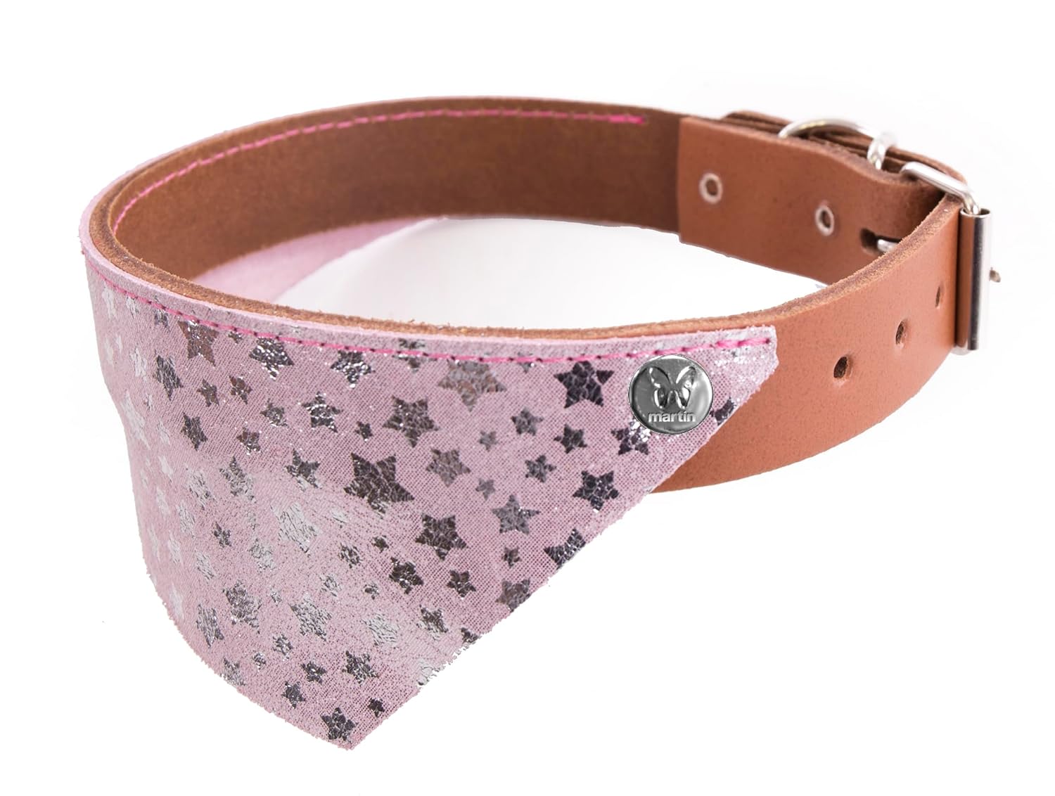 MARTIN — Collier bandana fantaisie en cuir Miami