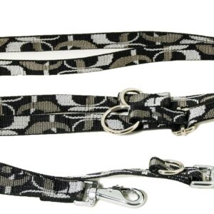 ARKA HAOK Zen — Laisse multiposition en nylon noir 220 cm