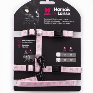 MARTIN — Set harnais et laisse en nylon pour chat