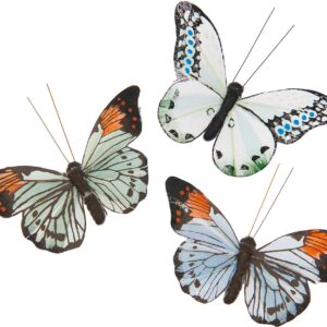 RICO DESIGN — Papillon décoratif à clip bleu vert