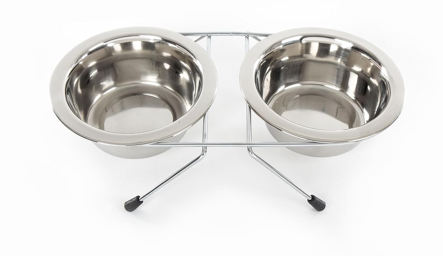 MARTIN — Support avec 2 gamelles inox 2x180 ml