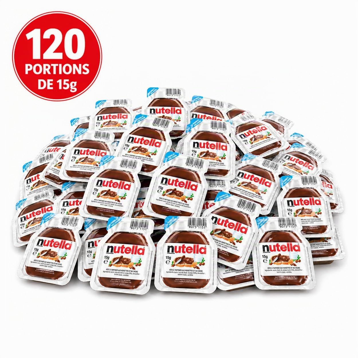 Nutella — Barquettes individuelles 15 g x120 – Image 2