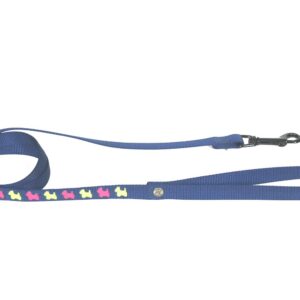 MARTIN SELLIER — Laisse pour chien en nylon à motifs bleue