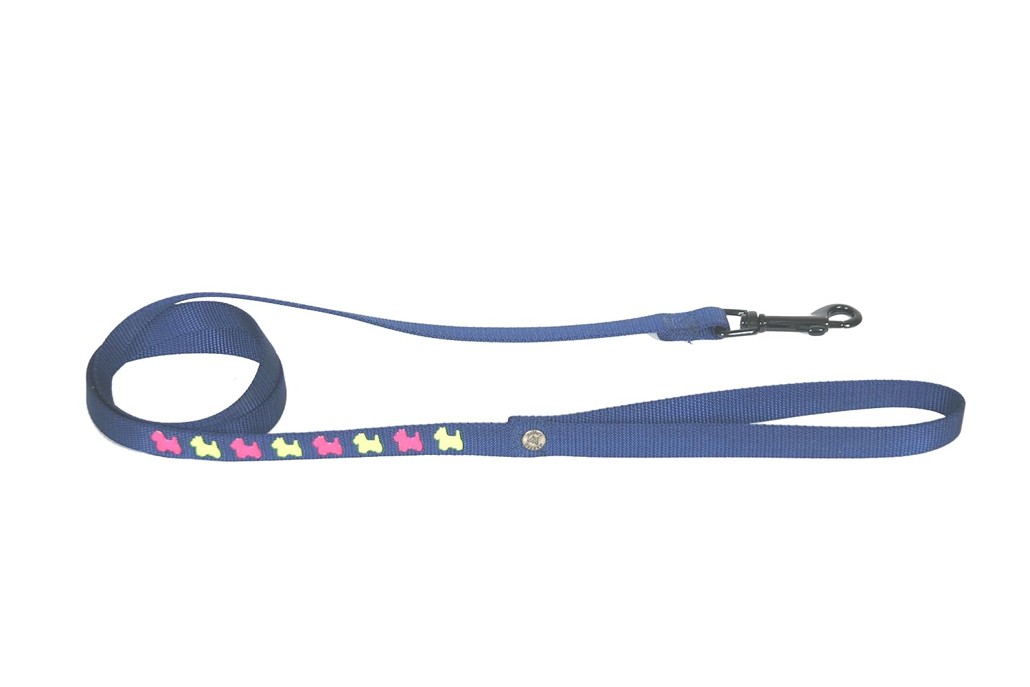 MARTIN SELLIER — Laisse pour chien en nylon à motifs bleue