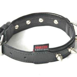MARTIN — Collier pour chien en cuir clouté 60 cm x 35 mm