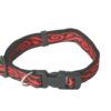 MARTIN SELLIER Santa — Collier réglable en nylon rouge/noir