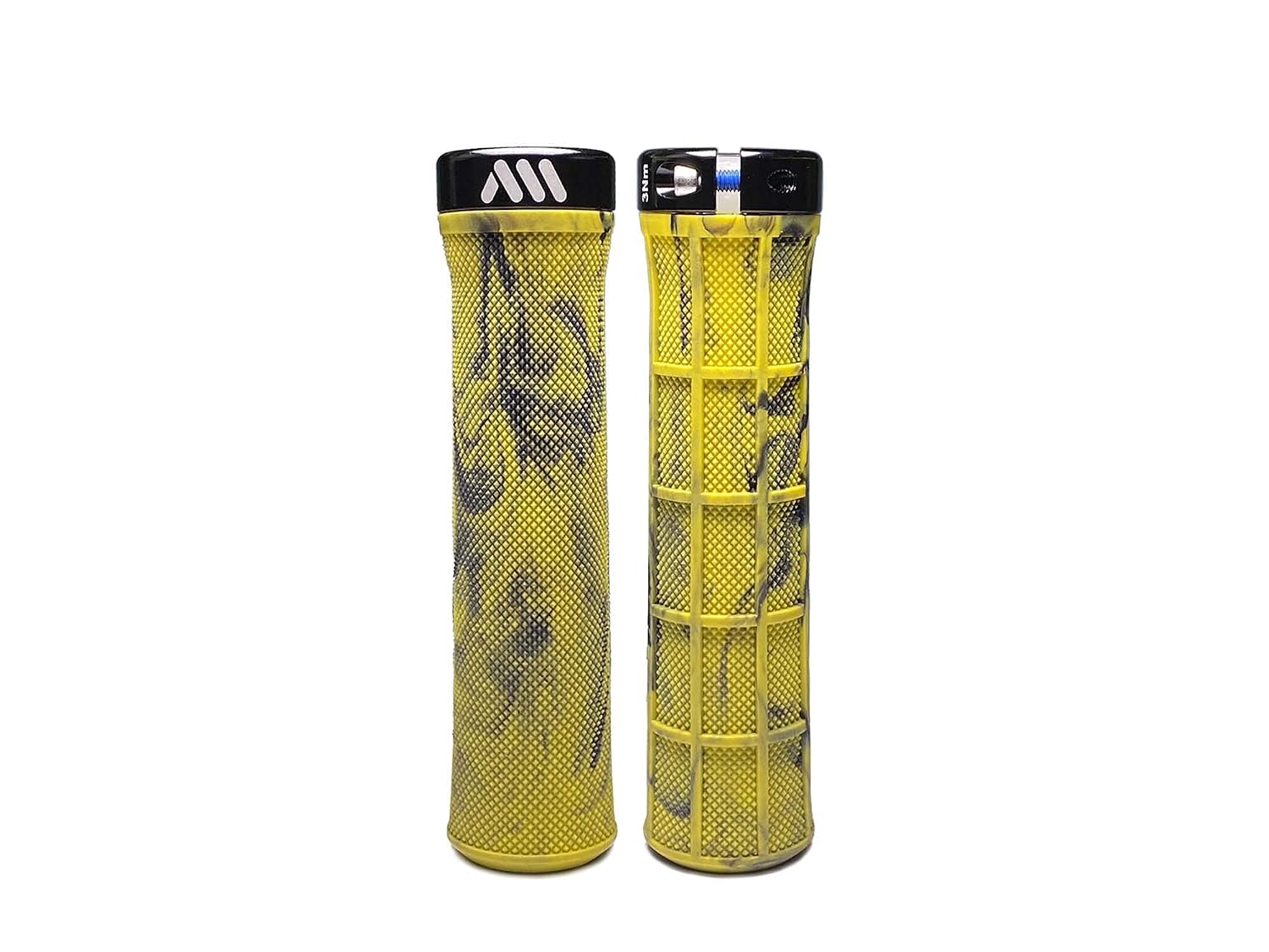 ALL MOUNTAIN STYLE Berm — Poignées VTT sans rebord jaunes