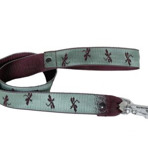 ALTEREGO — Laisse effet libellule en nylon marron/menthe 1 m