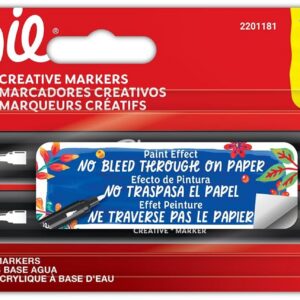 Sharpie — Marqueurs acryliques à base d’eau noirs, 2 pièces
