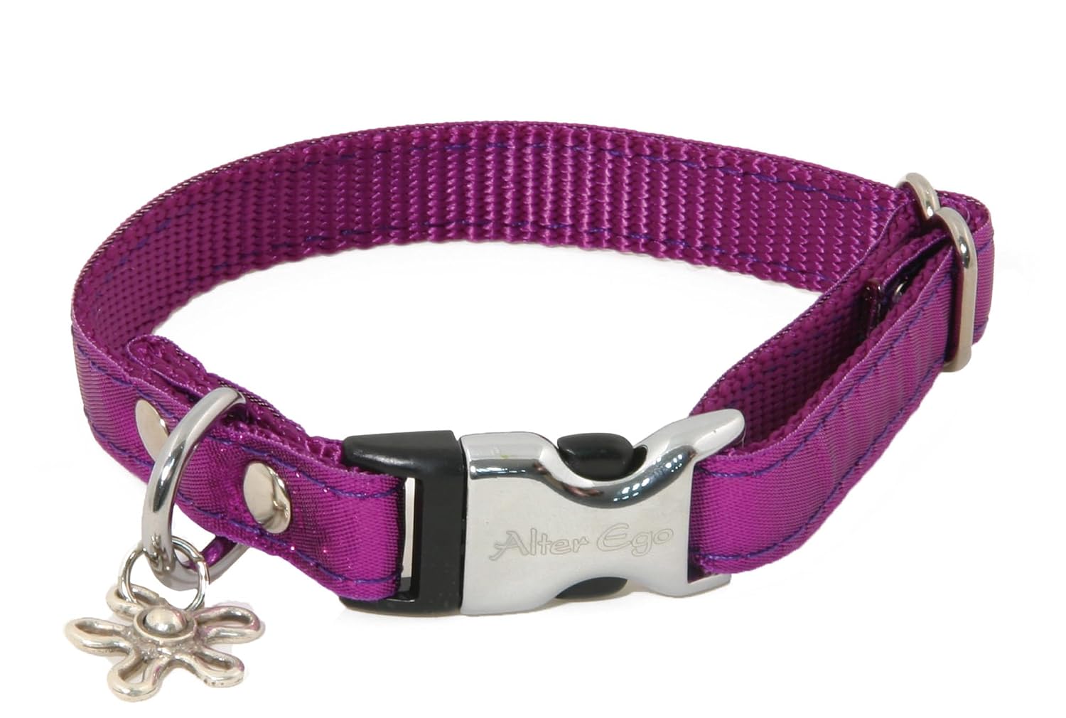 ALTEREGO Disco Disco — Collier pour chien violet taille S