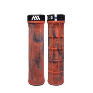 All Mountain Style Berm Grip — poignées VTT sans rebord rouges