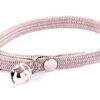 VIVOG — Collier élastique tubulaire en nylon pour chat gris