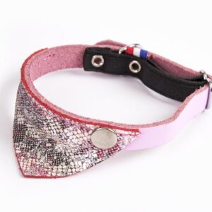 MARTIN Malibu — Collier bandana en cuir fantaisie pour chat