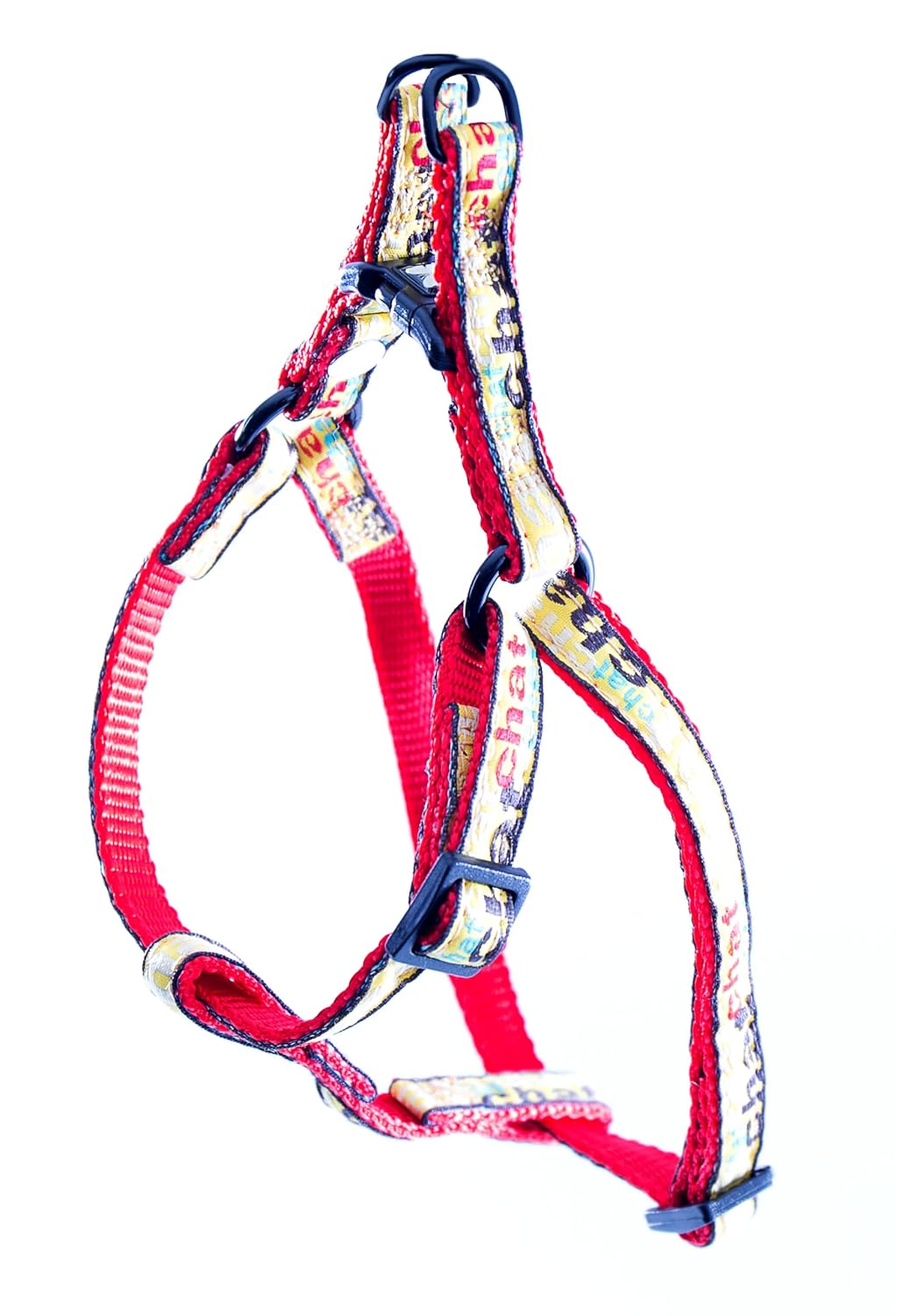 MARTIN SELLIER — Harnais en nylon motif chat rouge