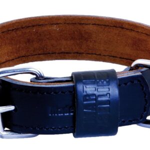martin Black & Tan — Collier pour chien en cuir 45 cm