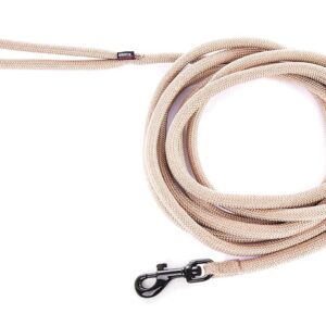 MARTIN SELLIER — Laisse ronde classique en nylon 5 m beige