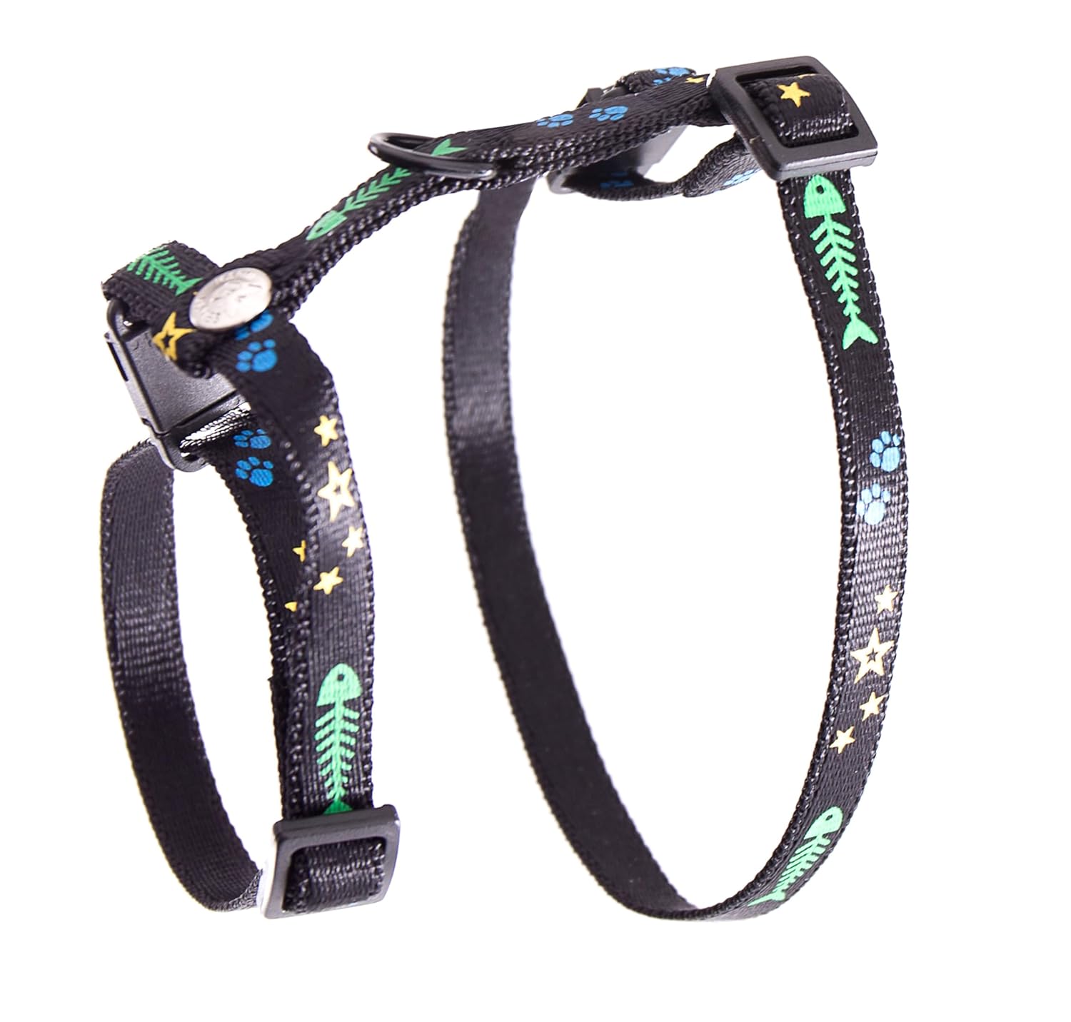 MARTIN SELLIER Fish & Star — Harnais en nylon pour chat