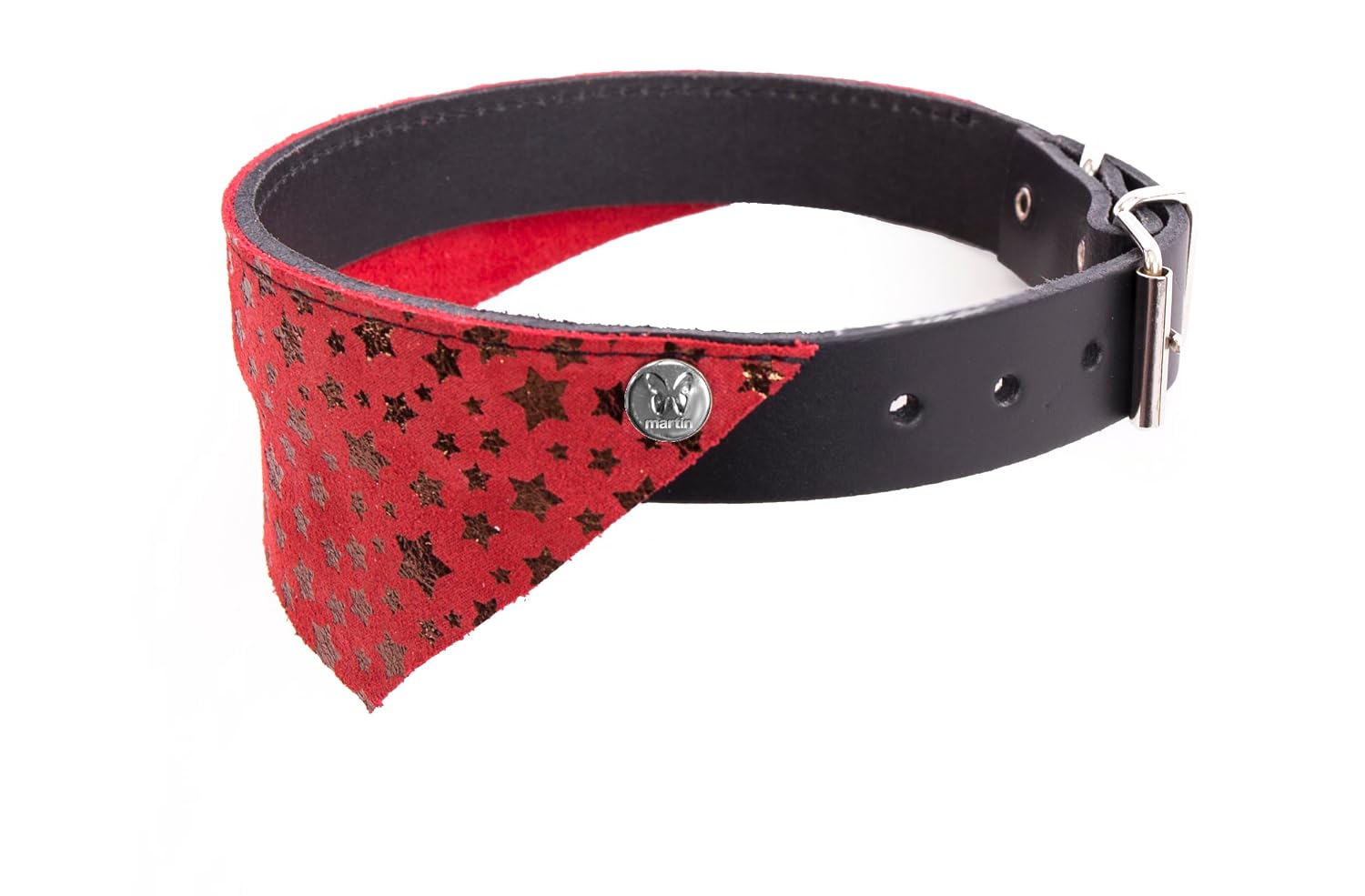 MARTIN — Collier bandana fantaisie en cuir Miami