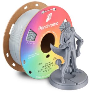 Polymaker Panchroma — filament PLA métallisé 1,75 mm argenté