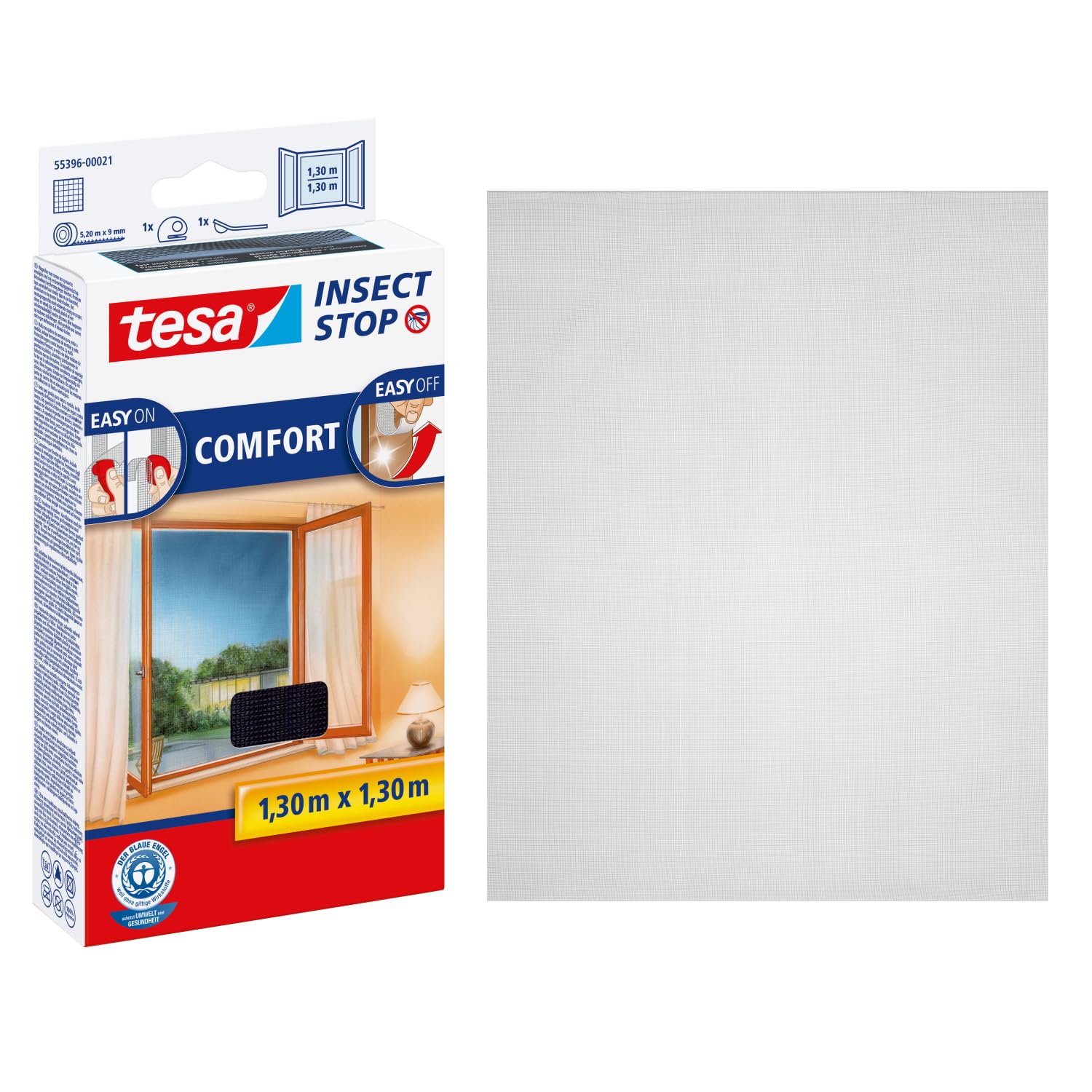 TESA Insect Stop Comfort — Moustiquaire 130 x 130 cm anthracite