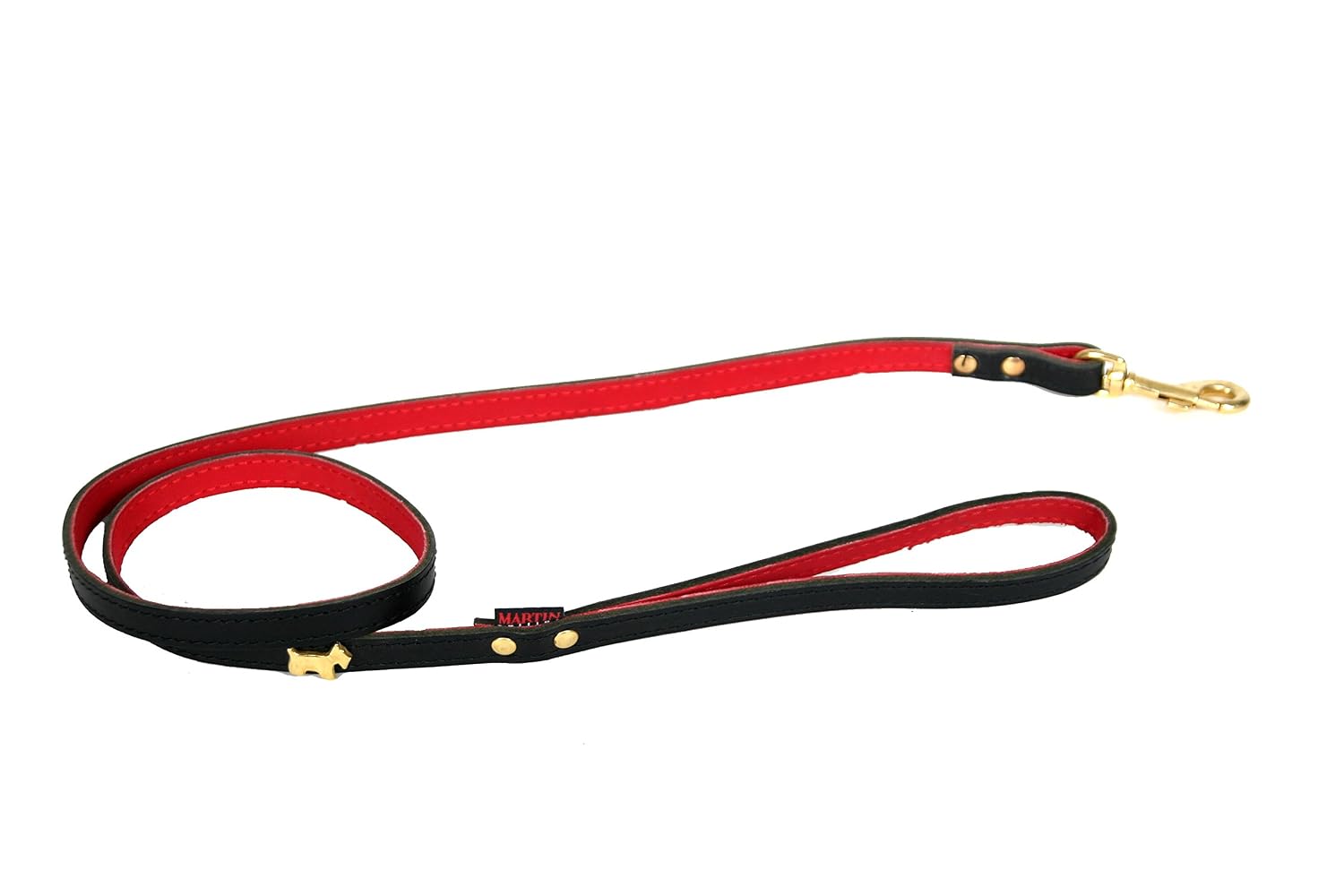MARTIN SELLIER Paquerette — Laisse pour chien en similicuir 1 m
