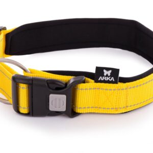 MARTIN Neo+ — Collier en nylon réglable jaune 40-50/70 cm