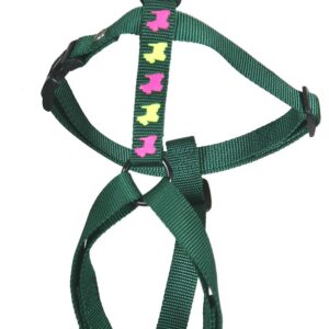 MARTIN SELLIER — Harnais pour chien en nylon vert