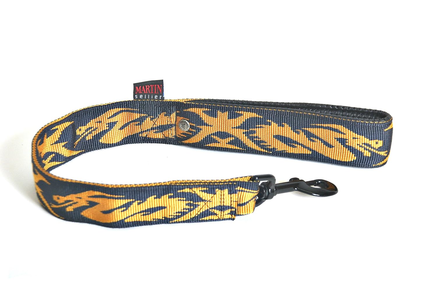 MARTIN SELLIER Dragon — Laisse confort pour chien jaune/noir