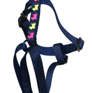 MARTIN SELLIER — Harnais pour chien en nylon bleu