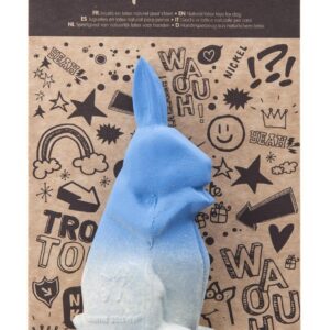 MARTIN — Jouet lapin en latex bleu