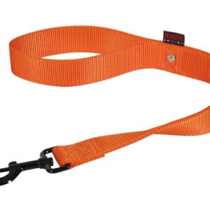 MARTIN SELLIER — Laisse double épaisseur en nylon orange