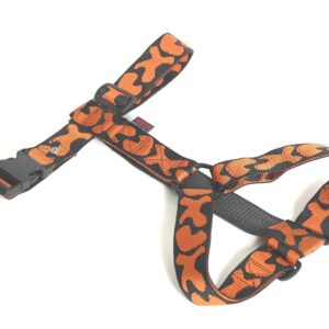 MARTIN SELLIER — Harnais pour chien girafe orange réglable 25/70x90 cm