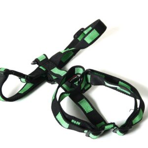 MARTIN SELLIER Matrix — Harnais réglable en nylon vert/noir