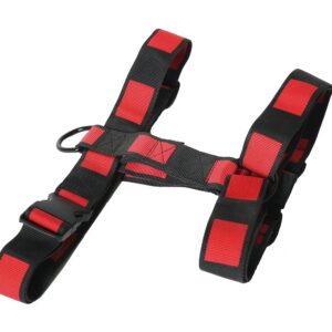 MARTIN SELLIER Matrix — Harnais réglable en nylon rouge/noir