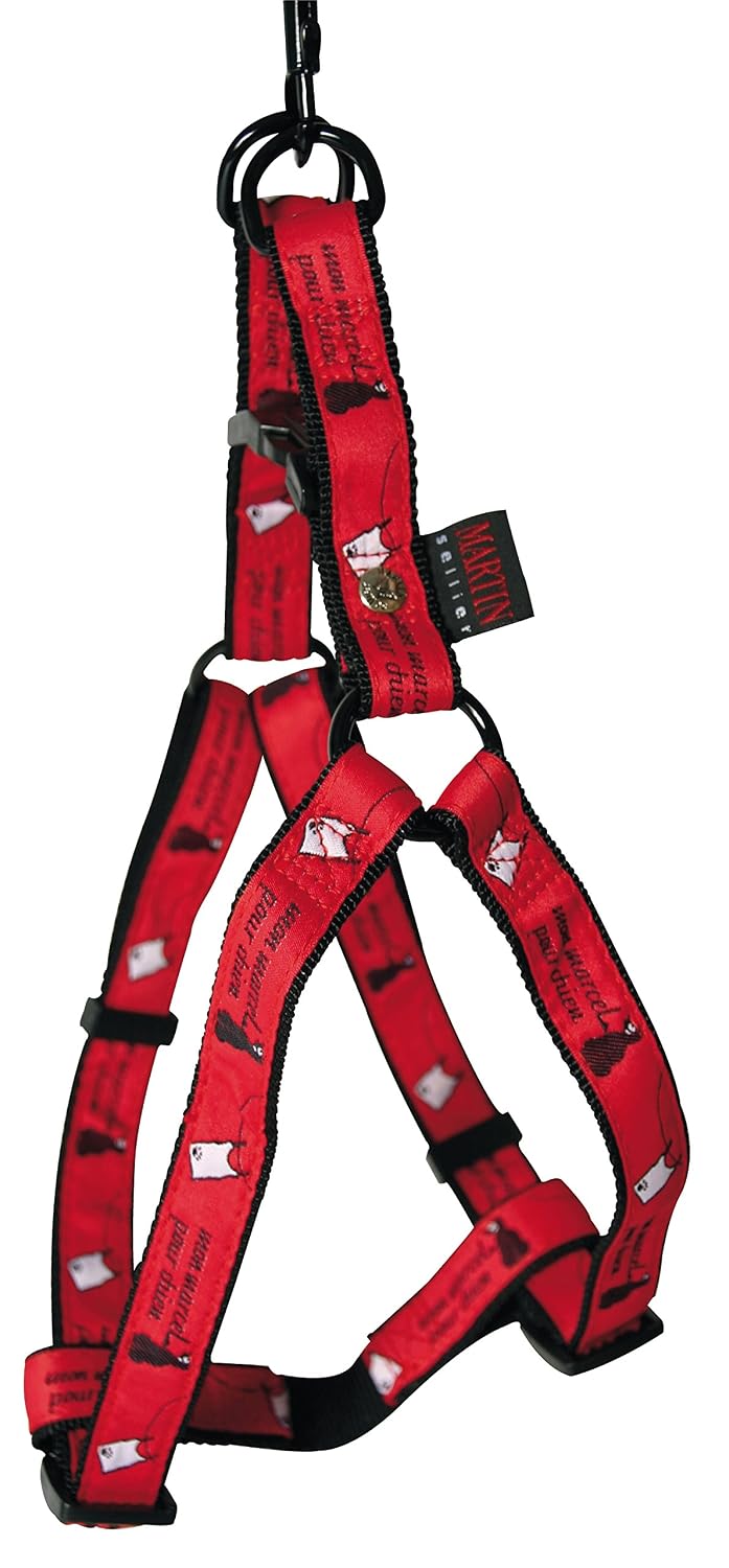 MARTIN SELLIER Marcel — Harnais pour chien rouge 40-90/110 cm