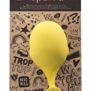 MARTIN — Jouet baleine en latex jaune pastel