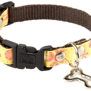 MARTIN SELLIER Floralies — Collier pour chien jaune 15 mm S