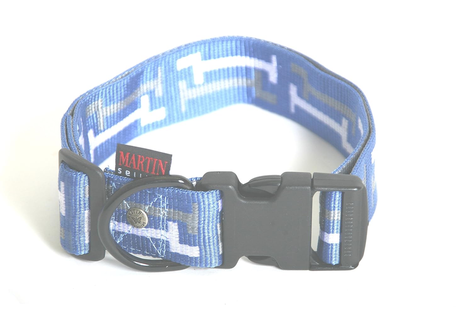 MARTIN SELLIER Clepsy — Collier réglable pour chien bleu 40/5x70 cm
