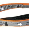 MARTIN SELLIER Marcel — Laisse double pour chien orange 40-60 cm