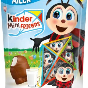 KINDER Mini Friends — Bonbons chocolat au lait fourrés au lait