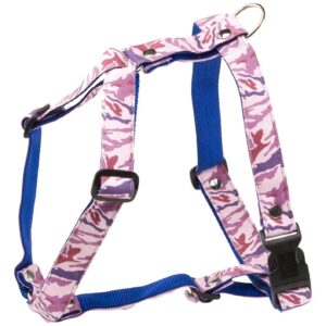 MARTIN — Harnais pour chien camouflage 25 mm taille M rose