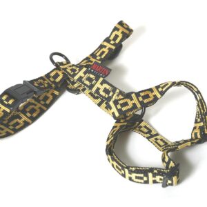 MARTIN SELLIER Santa — Harnais réglable en nylon jaune/noir