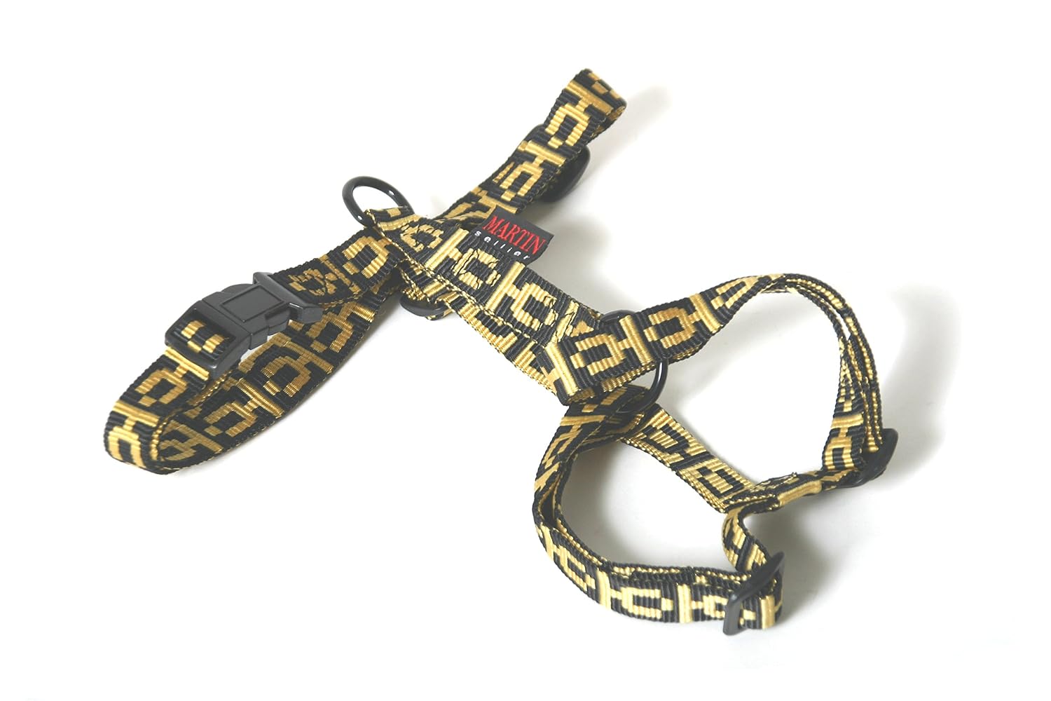 MARTIN SELLIER Santa — Harnais réglable en nylon jaune/noir