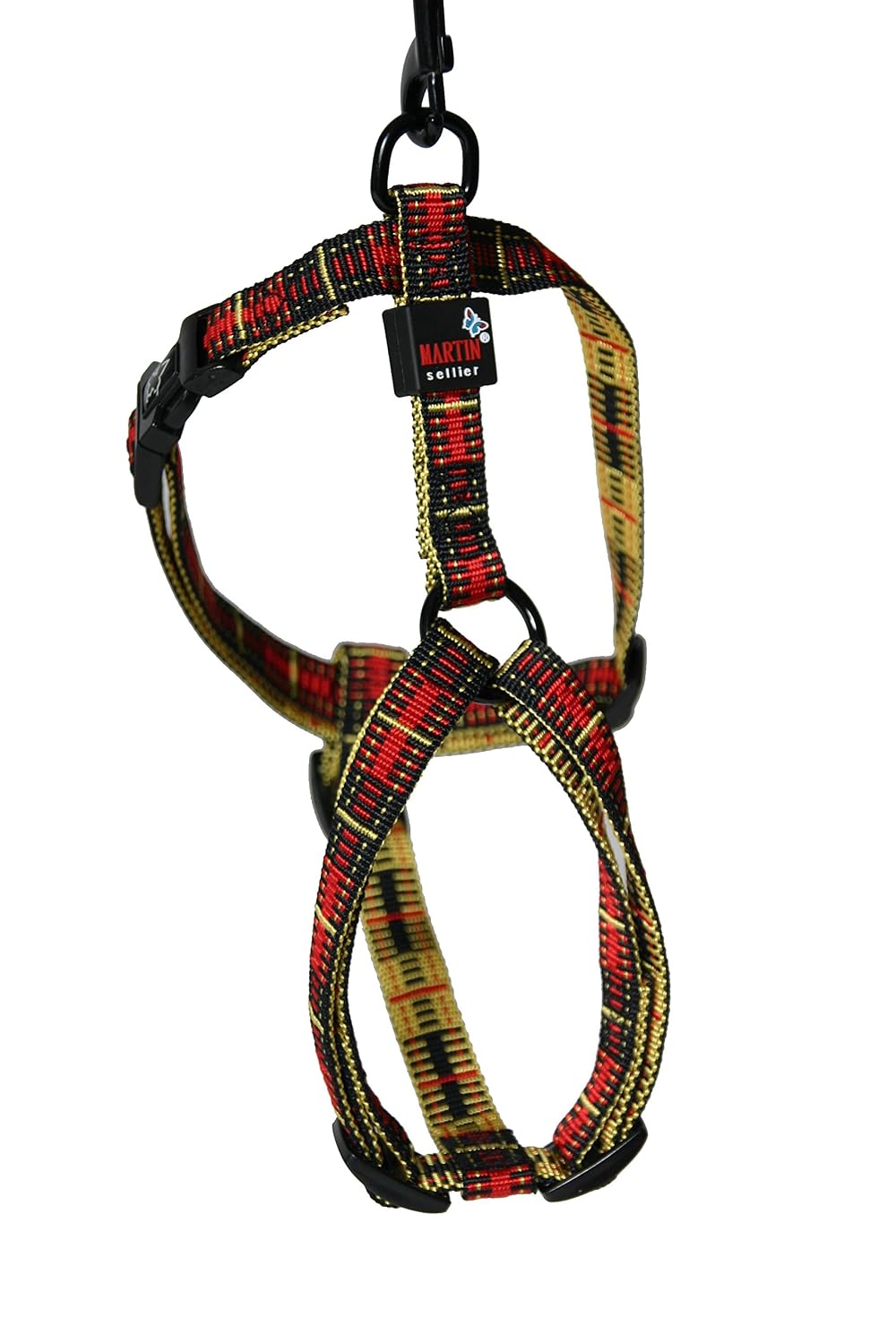 MARTIN SELLIER Scotland — Harnais pour chien rouge 25-70/90 cm