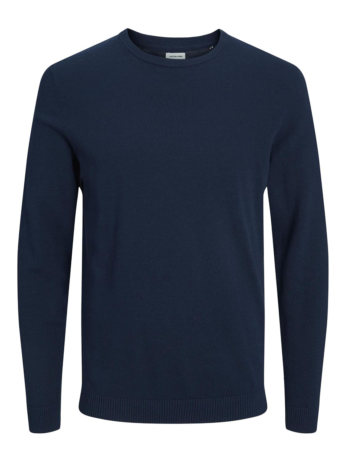 JACK & JONES Jjebasic Knit Crew Neck Noos — Pull homme bleu marine