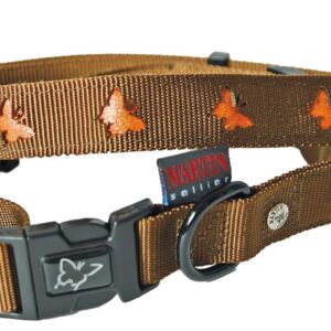 MARTIN SELLIER — Collier en nylon papillon orange pour chien